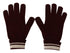 Dolce & Gabbana Red White D&G Logo Crown Cashmere Gloves